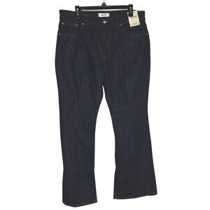 Madewell The Vintage Flare Jean Blue Dark Wash Denim High Rise 34 70s Retro Boho